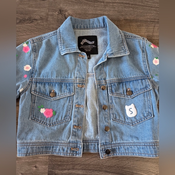 Girls Squishmallows Denim Jacket Size XS 6/6x - Picture 7 of 9